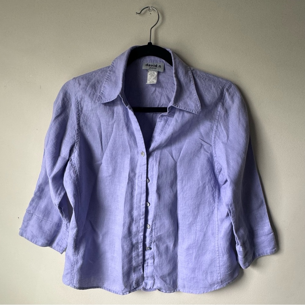 Lavender David N Petite Blouse
